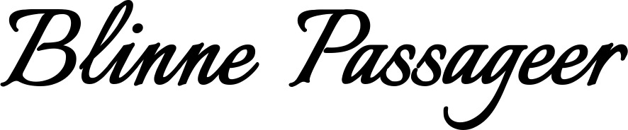 Vorschau des Bootsnamens "Blinne Passageer" als Schriftzug für "Bootsbeschriftung Klassisch 58"