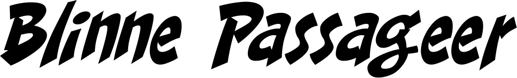Vorschau des Bootsnamens "Blinne Passageer" als Schriftzug für "Bootsbeschriftung Klassisch 31"