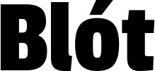 Vorschau des Bootsnamens "Blót" als Schriftzug für "Bootsbeschriftung Fett 30"