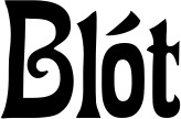 Vorschau des Bootsnamens "Blót" als Schriftzug für "Bootsbeschriftung Neu 44"