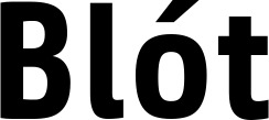 Vorschau des Bootsnamens "Blót" als Schriftzug für "Bootsbeschriftung Fett 37"