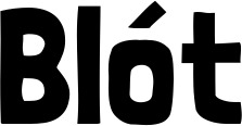 Vorschau des Bootsnamens "Blót" als Schriftzug für "Bootsbeschriftung Neu 52"