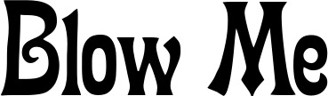 Vorschau des Bootsnamens "Blow Me" als Schriftzug für "Bootsbeschriftung Neu 44"