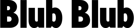 Vorschau des Bootsnamens "Blub Blub" als Schriftzug für "Bootsbeschriftung Fett 24"