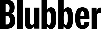 Vorschau des Bootsnamens "Blubber" als Schriftzug für "Bootsbeschriftung Fett 25"