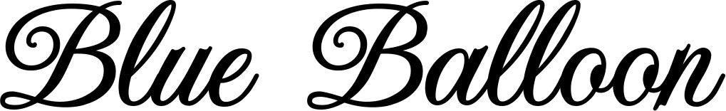 Vorschau des Bootsnamens "Blue Balloon" als Schriftzug für "Style Klassisch 70"