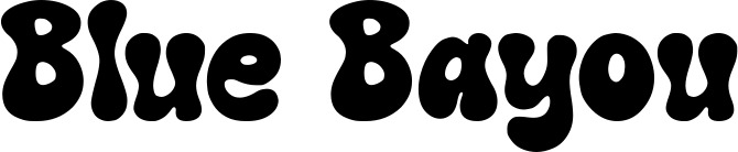Vorschau des Bootsnamens "Blue Bayou" als Schriftzug für "Bootsbeschriftung Neu 62"