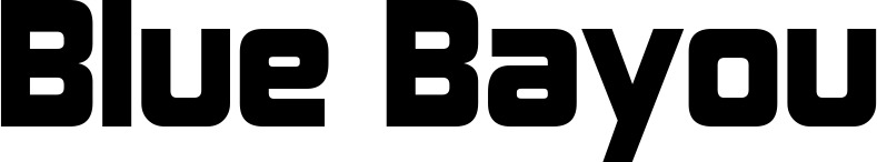 Vorschau des Bootsnamens "Blue Bayou" als Schriftzug für "Bootsbeschriftung Neu 25"