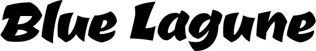 Vorschau des Bootsnamens "Blue Lagune" als Schriftzug für "Bootsbeschriftung Neu 39"