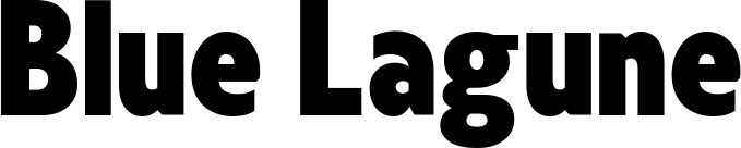 Vorschau des Bootsnamens "Blue Lagune" als Schriftzug für "Bootsbeschriftung Fett 24"