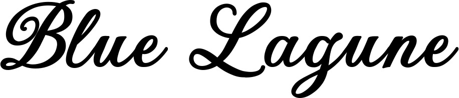 Vorschau des Bootsnamens "Blue Lagune" als Schriftzug für "Style Klassisch 69"