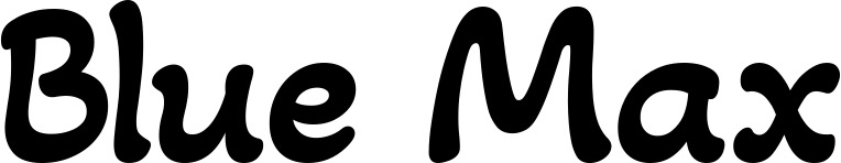 Vorschau des Bootsnamens "Blue Max" als Schriftzug für "Style Klassisch 103"