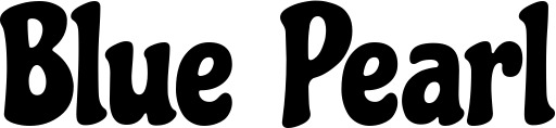 Vorschau des Bootsnamens "Blue Pearl" als Schriftzug für "Bootsbeschriftung Klassisch 53"