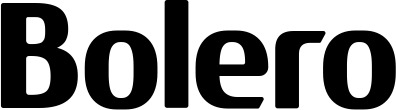 Vorschau des Bootsnamens "Bolero" als Schriftzug für "Bootsbeschriftung Fett 22"
