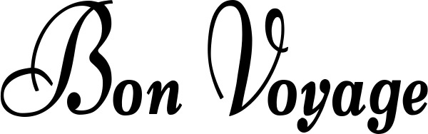 Vorschau des Bootsnamens "Bon Voyage" als Schriftzug für "Style Klassisch 76"