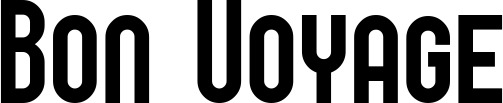 Vorschau des Bootsnamens "Bon Voyage" als Schriftzug für "Bootsbeschriftung Neu 43"