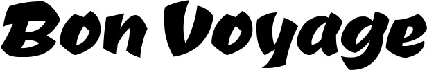 Vorschau des Bootsnamens "Bon Voyage" als Schriftzug für "Bootsbeschriftung Neu 39"