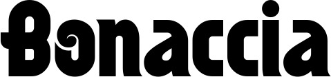 Vorschau des Bootsnamens "Bonaccia" als Schriftzug für "Bootsbeschriftung Neu 32"