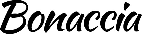 Vorschau des Bootsnamens "Bonaccia" als Schriftzug für "Bootsbeschriftung Klassisch 73"