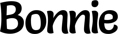 Vorschau des Bootsnamens "Bonnie" als Schriftzug für "Bootsbeschriftung Klassisch 94"