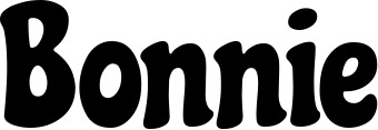 Vorschau des Bootsnamens "Bonnie" als Schriftzug für "Bootsbeschriftung Klassisch 53"
