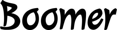 Vorschau des Bootsnamens "Boomer" als Schriftzug für "Bootsbeschriftung Klassisch 72"