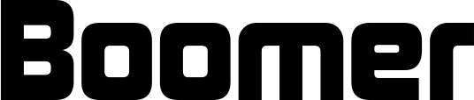 Vorschau des Bootsnamens "Boomer" als Schriftzug für "Bootsbeschriftung Neu 25"