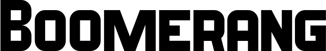 Vorschau des Bootsnamens "Boomerang" als Schriftzug für "Bootsbeschriftung Neu 34"