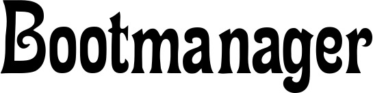 Vorschau des Bootsnamens "Bootmanager" als Schriftzug für "Bootsbeschriftung Neu 44"