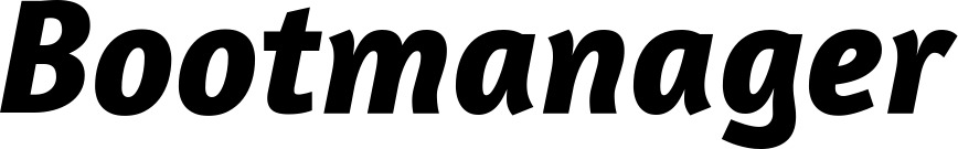 Bootsname 'Bootmanager' angezeigt als 'Bootsbeschriftung Kursiv 01'