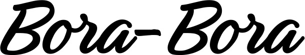 Vorschau des Bootsnamens "Bora-Bora" als Schriftzug für "Bootsbeschriftung Klassisch 48"