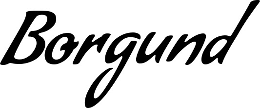Vorschau des Bootsnamens "Borgund" als Schriftzug für "Bootsbeschriftung Klassisch 57"