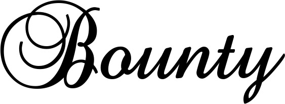 Vorschau des Bootsnamens "Bounty" als Schriftzug für "Bootsbeschriftung Klassisch 02-A"