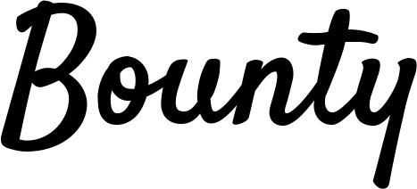 Vorschau des Bootsnamens "Bounty" als Schriftzug für "Bootsbeschriftung Klassisch 96"