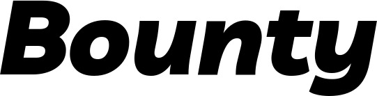 Vorschau des Bootsnamens "Bounty" als Schriftzug für "Bootsbeschriftung Kursiv 06"
