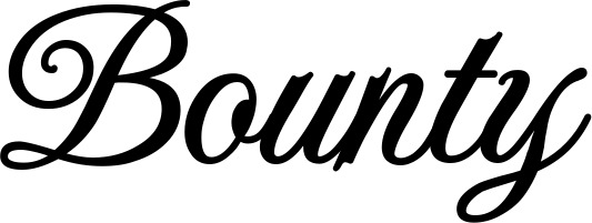 Vorschau des Bootsnamens "Bounty" als Schriftzug für "Bootsbeschriftung Klassisch 70"