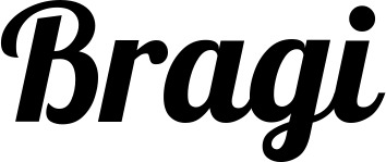 Vorschau des Bootsnamens "Bragi" als Schriftzug für "Bootsbeschriftung Neu 50"