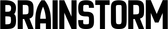 Vorschau des Bootsnamens "Brainstorm" als Schriftzug für "Bootsbeschriftung Neu 58"