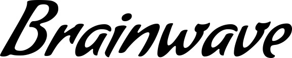 Vorschau des Bootsnamens "Brainwave" als Schriftzug für "Bootsbeschriftung Klassisch 57"