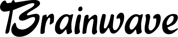 Vorschau des Bootsnamens "Brainwave" als Schriftzug für "Bootsbeschriftung Klassisch 15"