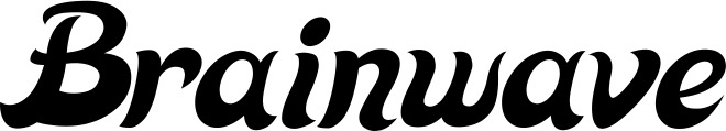 Vorschau des Bootsnamens "Brainwave" als Schriftzug für "Bootsbeschriftung Klassisch 33"