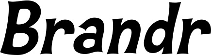 Vorschau des Bootsnamens "Brandr" als Schriftzug für "Bootsbeschriftung Klassisch 23"