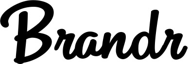 Vorschau des Bootsnamens "Brandr" als Schriftzug für "Bootsbeschriftung Klassisch 75"