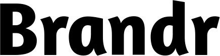 Vorschau des Bootsnamens "Brandr" als Schriftzug für "Bootsbeschriftung Fett 09"