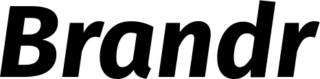 Vorschau des Bootsnamens "Brandr" als Schriftzug für "Bootsbeschriftung Kursiv 03"