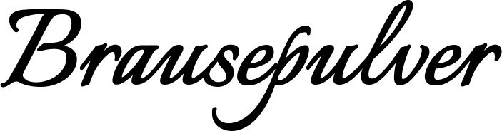 Vorschau des Bootsnamens "Brausepulver" als Schriftzug für "Bootsbeschriftung Klassisch 58"