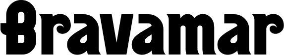 Vorschau des Bootsnamens "Bravamar" als Schriftzug für "Bootsbeschriftung Neu 32"