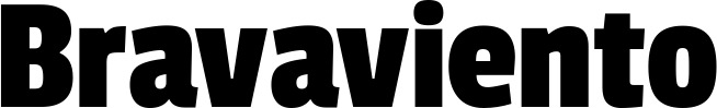 Vorschau des Bootsnamens "Bravaviento" als Schriftzug für "Bootsbeschriftung Fett 30"