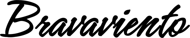 Vorschau des Bootsnamens "Bravaviento" als Schriftzug für "Bootsbeschriftung Klassisch 71"