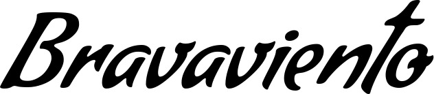 Vorschau des Bootsnamens "Bravaviento" als Schriftzug für "Bootsbeschriftung Klassisch 57"
